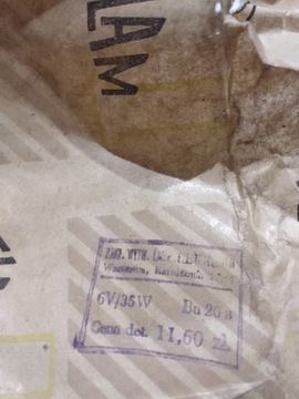 Лампочка одинарная 6В 35Вт BA20 Telam