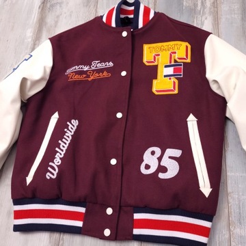 Tommy Jeans LETTERMAN JACKET Bomber Damska Kurtka Bomberka Bejsbolówka