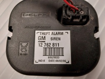 OPEL ASTRA H III SIRÉNA ALARM 12762811 OE