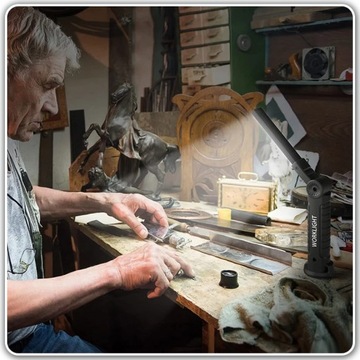 МОЩНАЯ ЛАМПА ДЛЯ МАСТЕРСКОЙ COB СВЕТОДИОДНАЯ ЛАМПА КРЮЧОК С МАГНИТОМ АККУМУЛЯТОРНАЯ