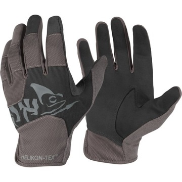 Helikon Rękawice Round Fit Tactical Czarne/Grey S