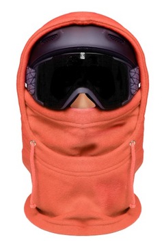 Kominiarka na kask kaptur snowboard narty pomarańcz