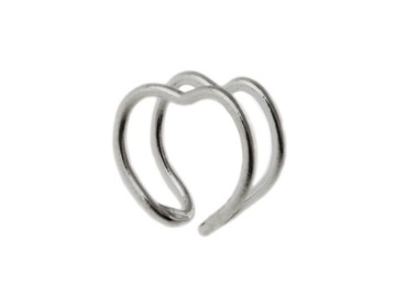 NAUSZNICA EAR CUFF SERCE SERDUSZKO HEART kn074