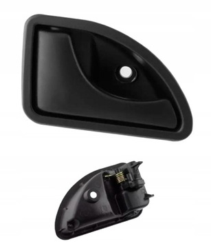 Klamka wewnętrzna LEWA RENAULT KANGOO 98-07 CZARNA