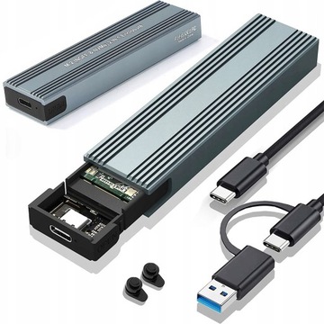 Адаптер корпуса накопителя USB C 3.1 M.2 NVME NGFF SSD 10 Гбит/с REALTEK RTL9210B