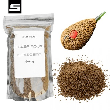 ALLER AQUA CLASSIC 2ММ МЕТОД КОРМУШКА ПЕЛЛЕТ 1КГ Карп Белый Карп Осетр
