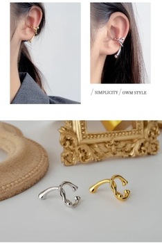 MLKENLY, 1 шт., уникальный дизайн, настоящий зажим для ушей с узлом, INS Wi