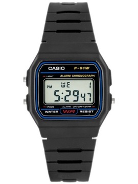 Casio zegarek męski F-91W-1YER
