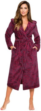 ХАЛАТ ЖЕНСКИЙ ДЛИННЫЙ ТЕПЛЫЙ ПУХОВЫЙ ХАЛАТ, XXL