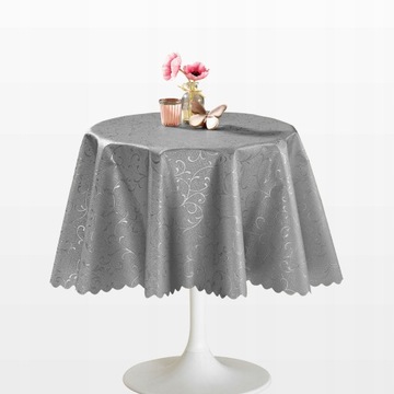 CERATA NA STÓŁ SREBRNA OBRUS ELEGANT 140x170
