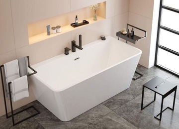 Mokko nero Табурет-столик для ванной, черный