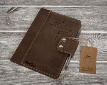 Кожаный блокнот А5 ручной работы, 100% кожа.