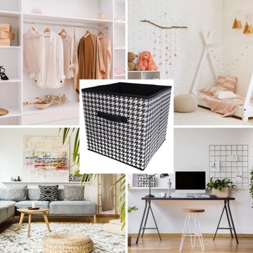 ГАРДЕРОБНЫЙ ОРГАНАЙЗЕР для одеял, одежды, текстильный ящик 31х31х31 см с ручкой