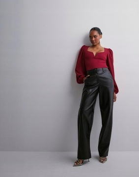 Nelly fbc Z BUFKAMI RĘKAWY BODY BORDOWE XS NG5