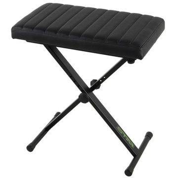 STIM ST-08 ŁAWA SIEDZISKO DO PIANINA/KEYBOARDU CZARNA PASKI POLSKI PIKOWANA