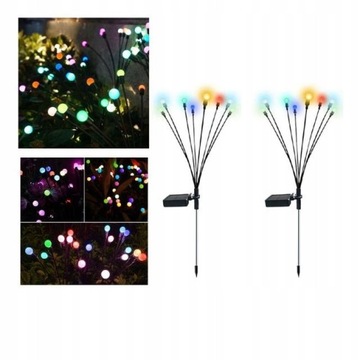 LAMPKI OGRODOWE SOLARNE GRUNTOWE LED DYSKI 6szt