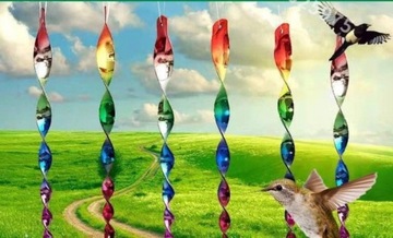 Спирали отпугивающие птиц СВЕТООТРАЖАЮЩИЕ стержни 6 шт.