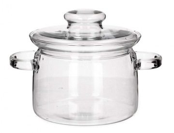 Кастрюля термостойкая СТЕКЛЯННАЯ с прозрачной крышкой SIMAX NYKO 2 л H1