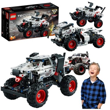 MONSTER TRUCK LEGO TECHNIC MONSTER MUTT JAM DALMATIAN 2W1 ZESTAW KLOCKI 244