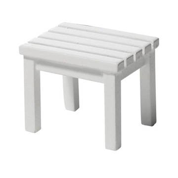 Миниатюрная кукла 1:12 Белая скамейка