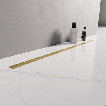 New Trendy Odpływ VISIO SLIM GOLD BRUSHED 80 cm OL