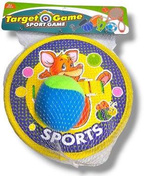 GRA PALETKI TARCZE NA RZEPY CATCHBALL PIŁKA do domu na dwór dla dwojga