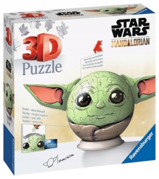 Ozdoby Do Pokoje Hračka Sada Puzzle 72 Star Wars Grogu