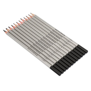 Набор графитовых карандашей с деревянной ручкой, 12 шт., профессиональный VU