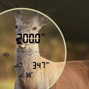 DALMIERZ LASEROWY LORNETKA GOLFOWA LUNETA MYŚLIWSKA POLOWANIA ETUI 7x ZOOM