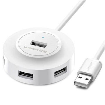 UGREEN ADAPTER HUB ROZDZIELACZ USB 4W1 4X USB A 2.0 480 MB/S Z KABLEM 1M