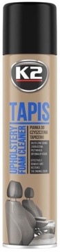K2 TAPIS 600 ML PIANKA DO CZYSZCZENIA TAPICERKI prania tkanin tekstyliów