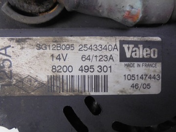 ALTERNÁTOR 8200495301 RENAULT TRAFIC 1.9 DCI