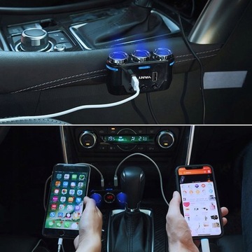 АВТОМОБИЛЬНЫЙ РАЗЪЕМ ПРИкуривателя 24 В USB РАЗДЕЛИТЕЛЬ ЗАРЯДНОЕ УСТРОЙСТВО