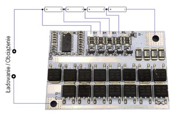 BMS 4S 100A Литий-ионный балансир