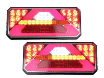 LED LAMPY TYLNE LEDOWE 12-24V 5 FUNKCJI KOMPLET