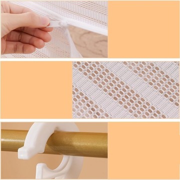 SKŁADANY 4-WARSTWOWA SIATKA WISZĄCA ZIOŁA SUSZARKA SUCHA SIATKA BIAŁY