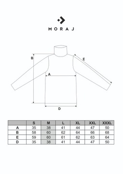 CZERWONY SWETER PRĄŻKOWANY DAMSKI GOLF W PRĄŻEK DŁUGI RĘKAW MORAJ S