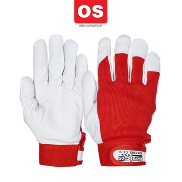 Rękawice Basic Light Red ECO Otto Schachner r.9