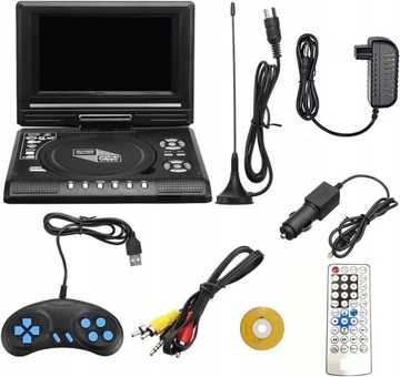 ПОРТАТИВНЫЙ АВТОМОБИЛЬНЫЙ DVD-ПЛЕЕР 7,8-ДЮЙМОВАЯ ИГРОВАЯ КОНСОЛЬ