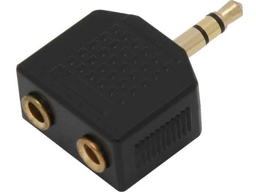 ROZDZIELACZ JACK WTYK.3,5- DWA GNIAZDA 3,5 STEREO