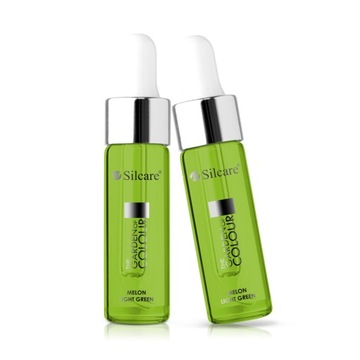 Silcare Oliwka do skórek i paznokci z pipetą Melon Light Green 15 ml
