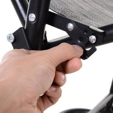 СКЛАДНОЕ КРЕСЛО-КАЧАЛКА, серый Outsunny