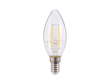 ŻARÓWKA LED FILAMENT E14 2W ŚWIECZKA EDISON RETRO