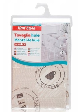 Obrus cerata folia nadruk mix ochronna 140x240