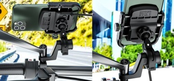 Держатель для телефона для мотоцикла USB QC3.0 12/24 В, зарядное устройство для мотоцикла