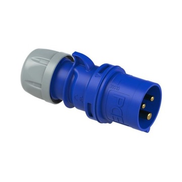 Wtyczka marki PCE 16A, IP44, seria 013-6, kemping