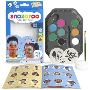 SNAZAROO ZESTAW DO MALOWANIA TWARZY AQUA