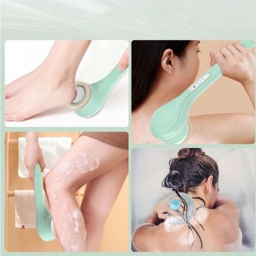 ЭЛЕКТРИЧЕСКАЯ ВРАЩАЮЩАЯСЯ ЩЕТКА ДЛЯ МЫТЬЯ СПИНЫ МАССАЖЕР ВАННА ПИЛИНГ НОГ