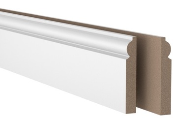 Listwa przypodłogowa MDF biała 18x119x2400 mm
