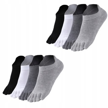 4Pairs Skarpetki męskie Krótkie pięciopalczaste Pr